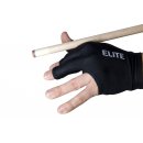 Handschuh Elite, 3-Finger, schwarz, offene Spitzen