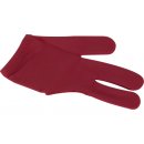 Handschuh Dynamic Deluxe, 3-Finger, burgund/rot